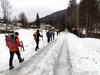 Inizio escursione invernale per il rifugio Giàf