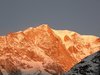 Il Monte Bianco si tinge di rosa